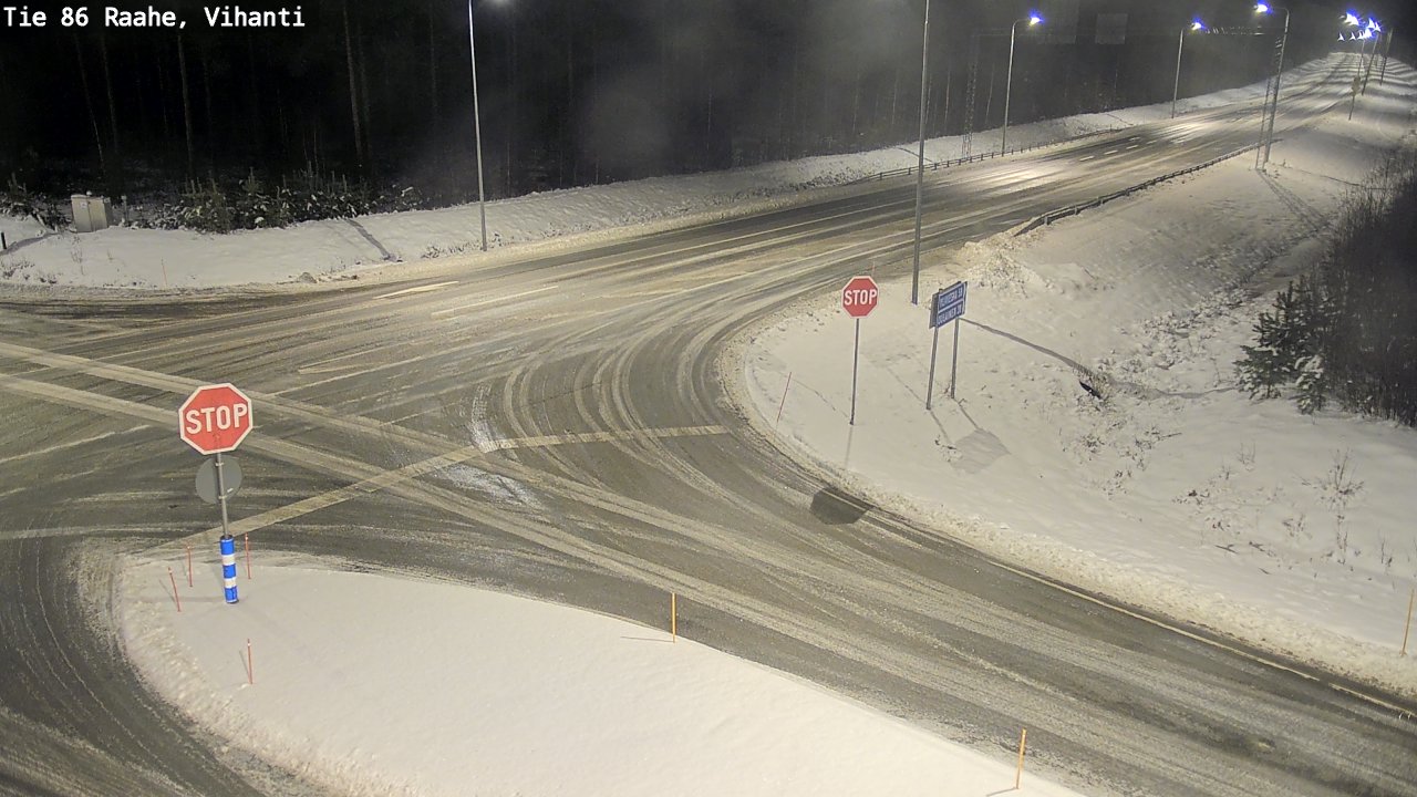 Weather Camera Image Road 86 Raahe, Vihanti, Raahe, Pohjois-Pohjanmaa