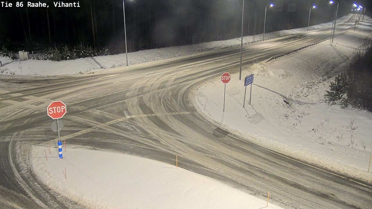 Weather Camera Image Road 86 Raahe, Vihanti, Raahe, Pohjois-Pohjanmaa