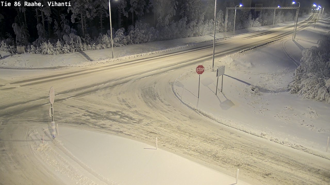 Weather Camera Image Road 86 Raahe, Vihanti, Raahe, Pohjois-Pohjanmaa