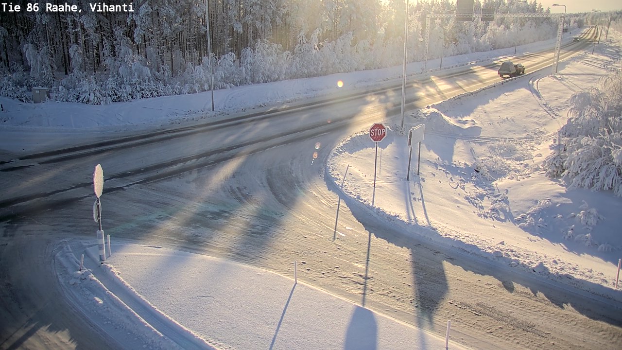 Weather Camera Image Road 86 Raahe, Vihanti, Raahe, Pohjois-Pohjanmaa