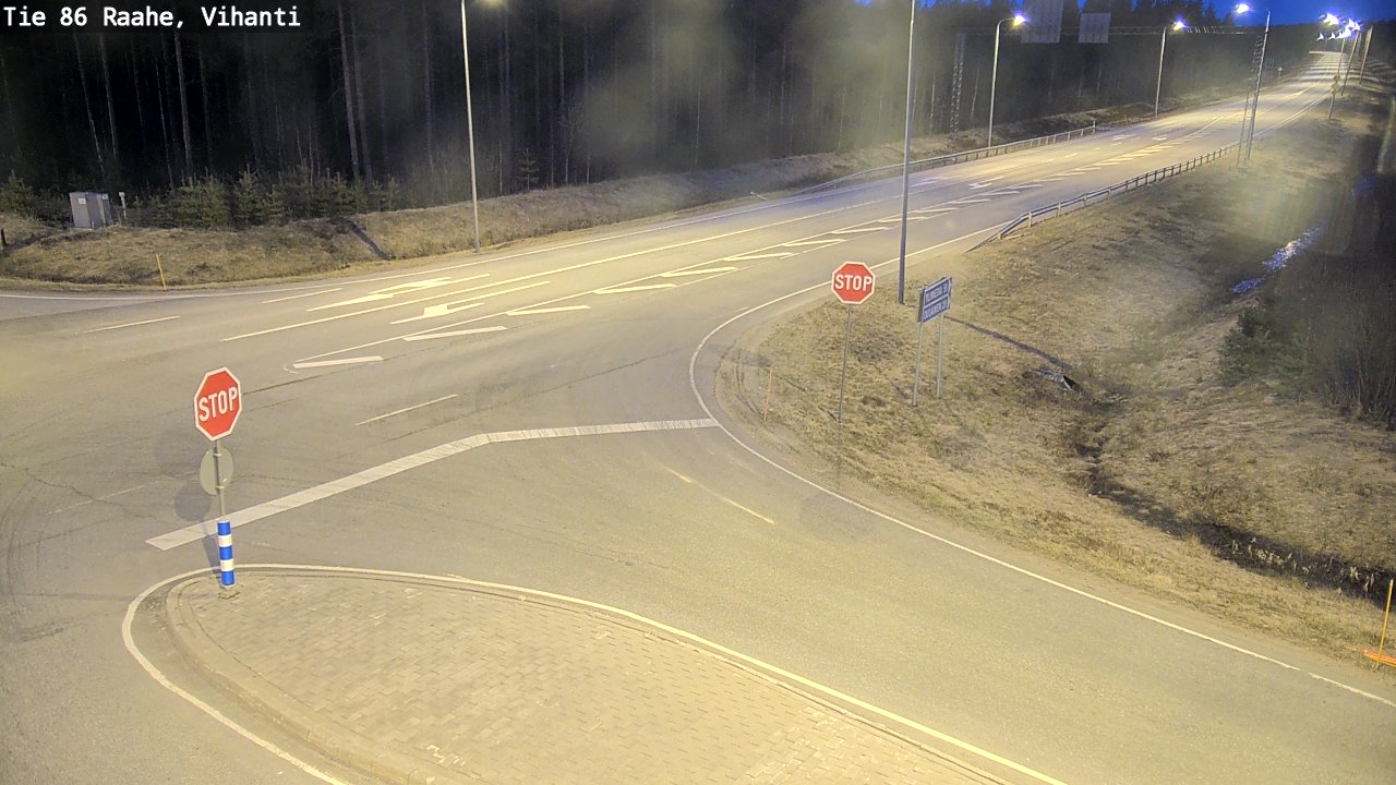 Weather Camera Image Väg 86 Raahe, Vihanti, Raahe, Pohjois-Pohjanmaa