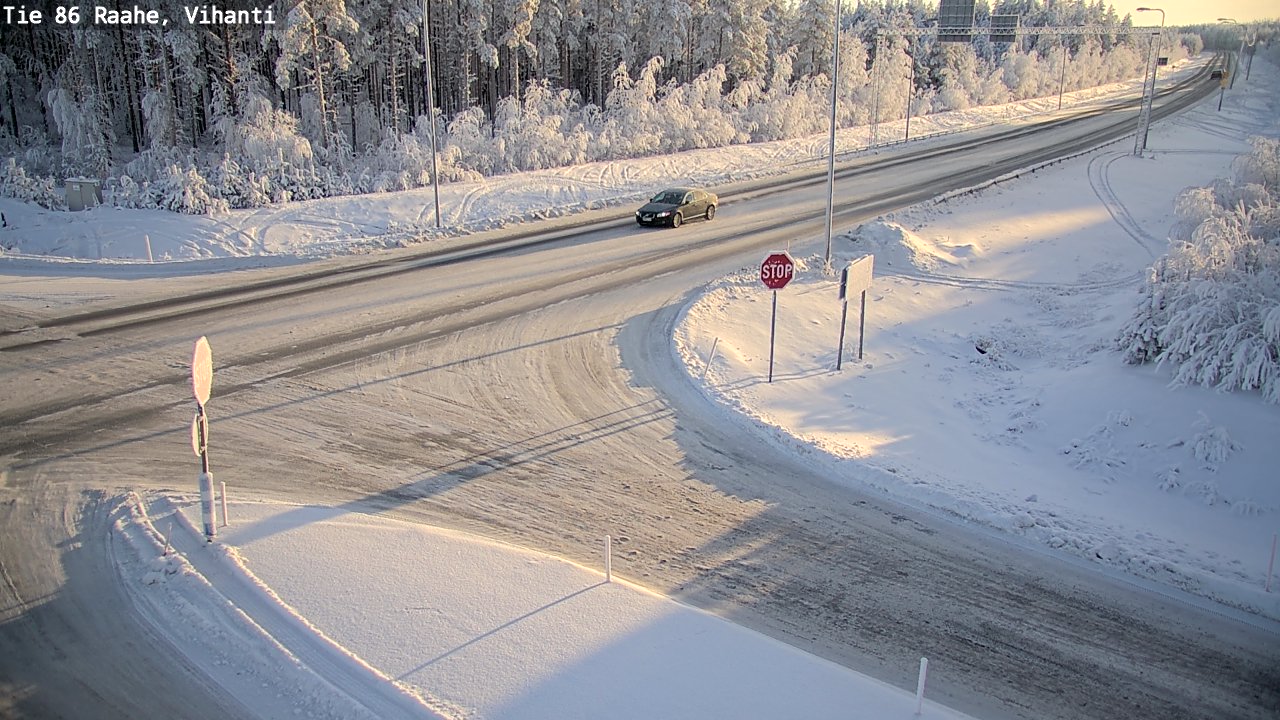 Weather Camera Image Road 86 Raahe, Vihanti, Raahe, Pohjois-Pohjanmaa