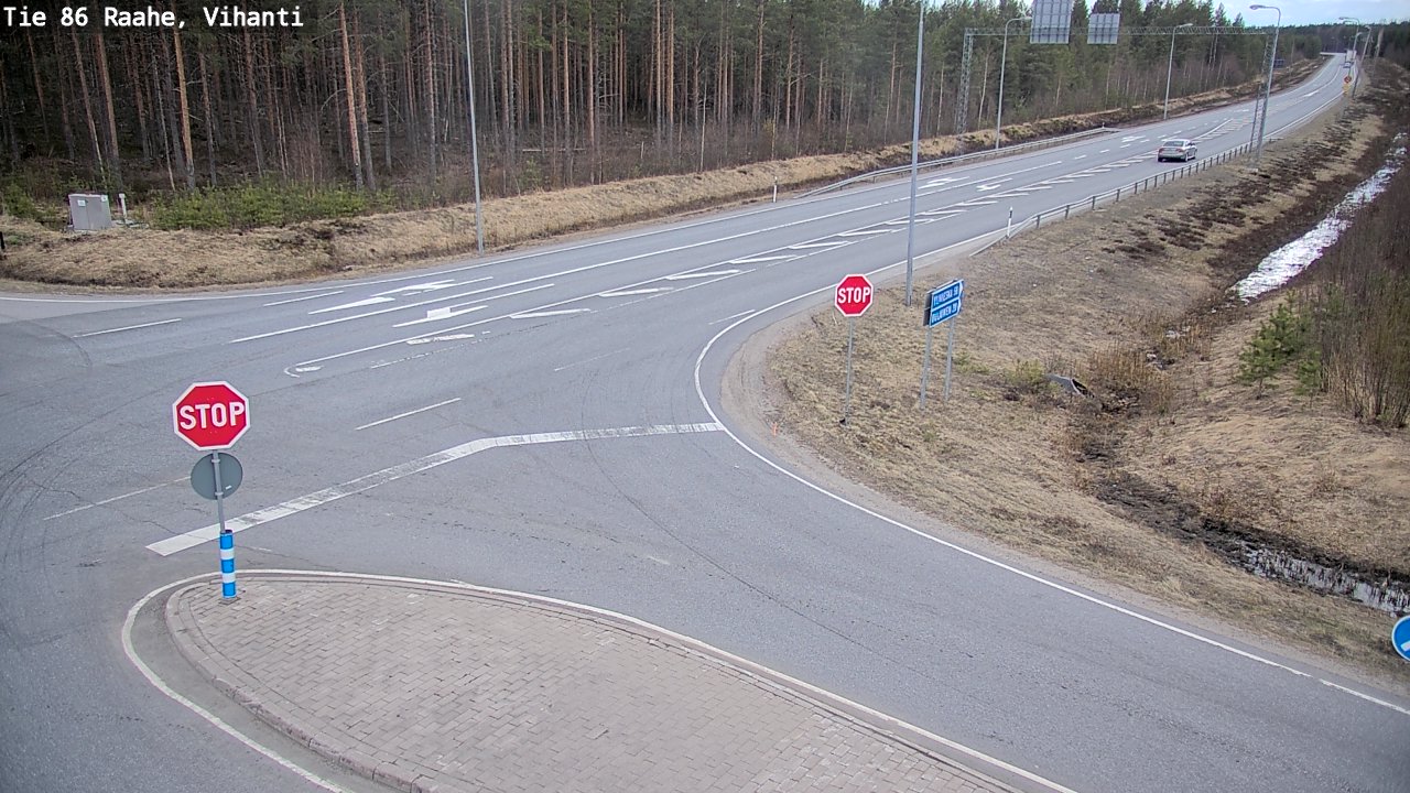 Weather Camera Image Väg 86 Raahe, Vihanti, Raahe, Pohjois-Pohjanmaa
