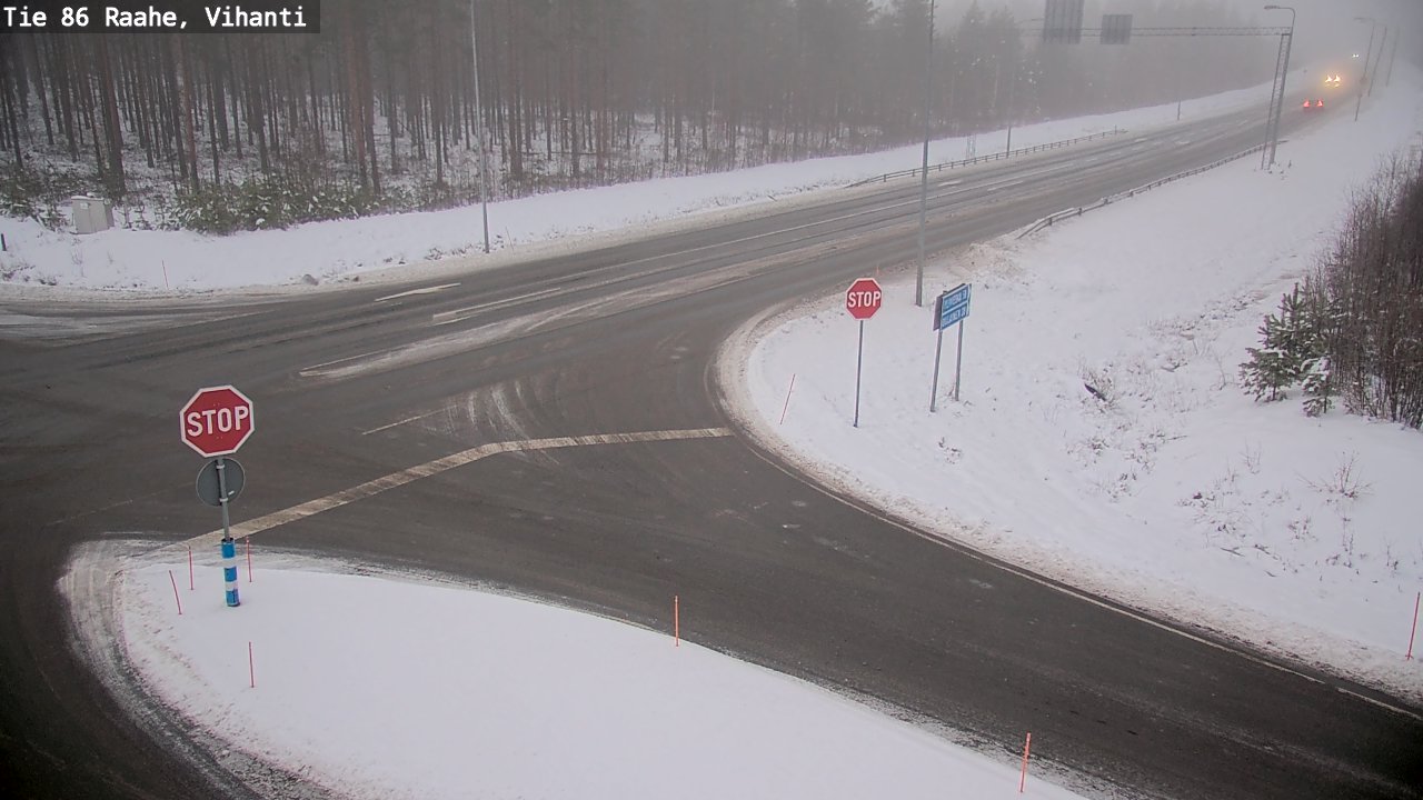 Weather Camera Image Road 86 Raahe, Vihanti, Raahe, Pohjois-Pohjanmaa