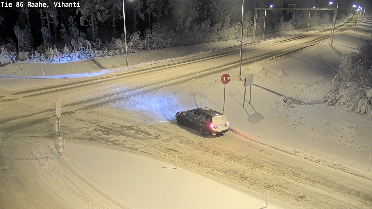 Weather Camera Image Road 86 Raahe, Vihanti, Raahe, Pohjois-Pohjanmaa