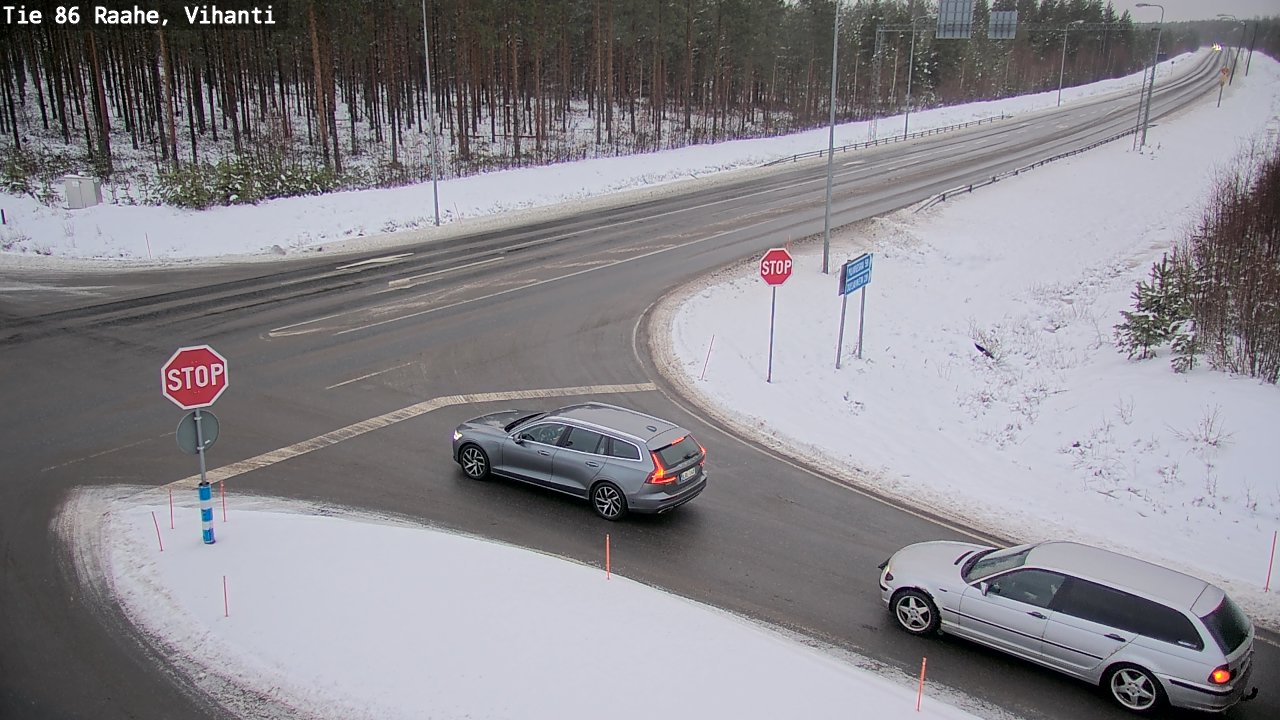 Weather Camera Image Road 86 Raahe, Vihanti, Raahe, Pohjois-Pohjanmaa