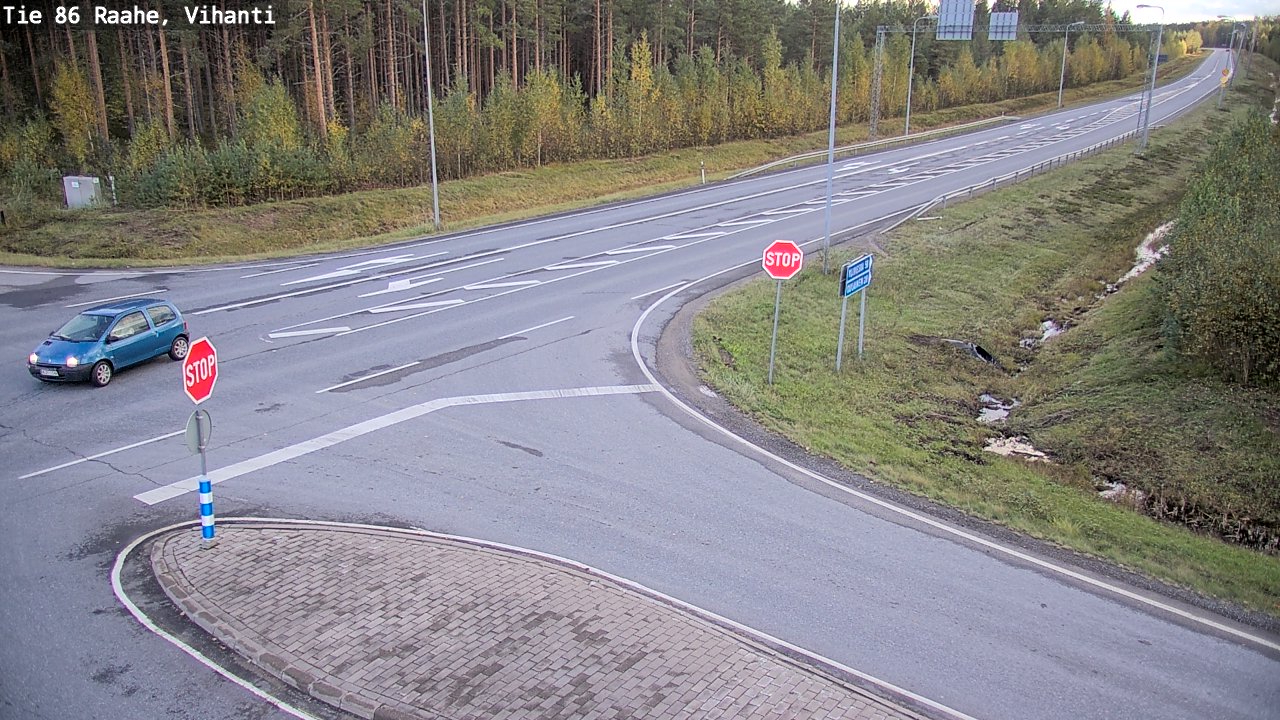 Weather Camera Image Road 86 Raahe, Vihanti, Raahe, Pohjois-Pohjanmaa