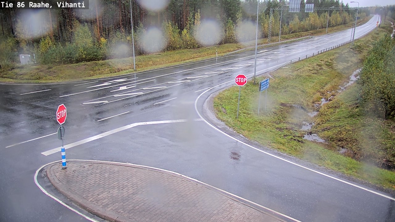 Weather Camera Image Väg 86 Raahe, Vihanti, Raahe, Pohjois-Pohjanmaa