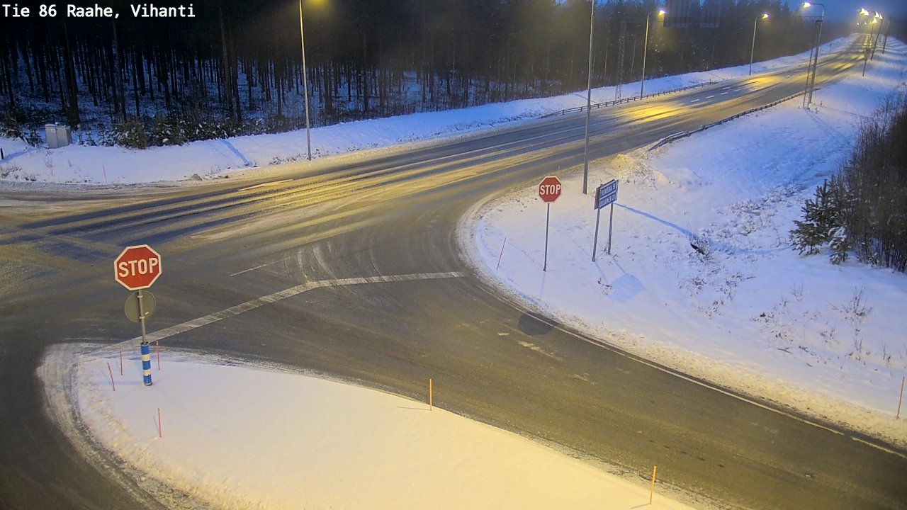Weather Camera Image Road 86 Raahe, Vihanti, Raahe, Pohjois-Pohjanmaa