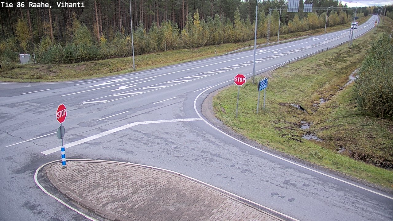 Weather Camera Image Road 86 Raahe, Vihanti, Raahe, Pohjois-Pohjanmaa