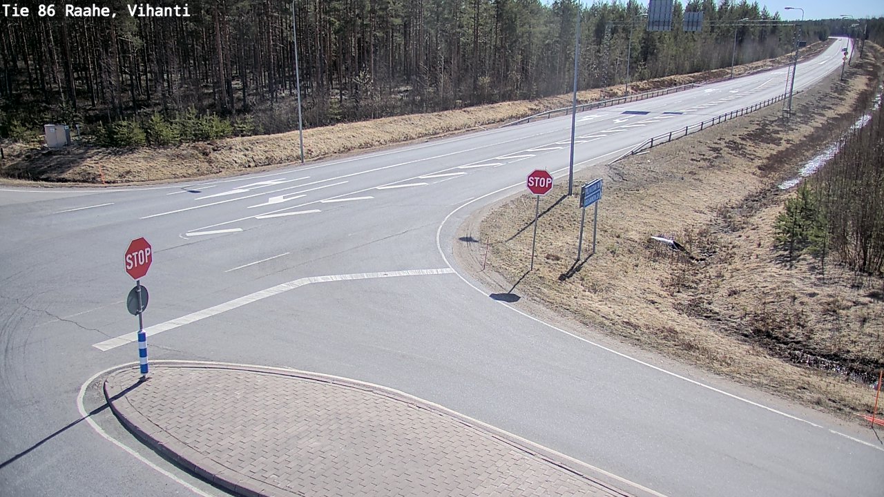 Weather Camera Image Väg 86 Raahe, Vihanti, Raahe, Pohjois-Pohjanmaa