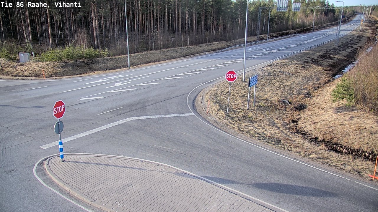 Weather Camera Image Väg 86 Raahe, Vihanti, Raahe, Pohjois-Pohjanmaa