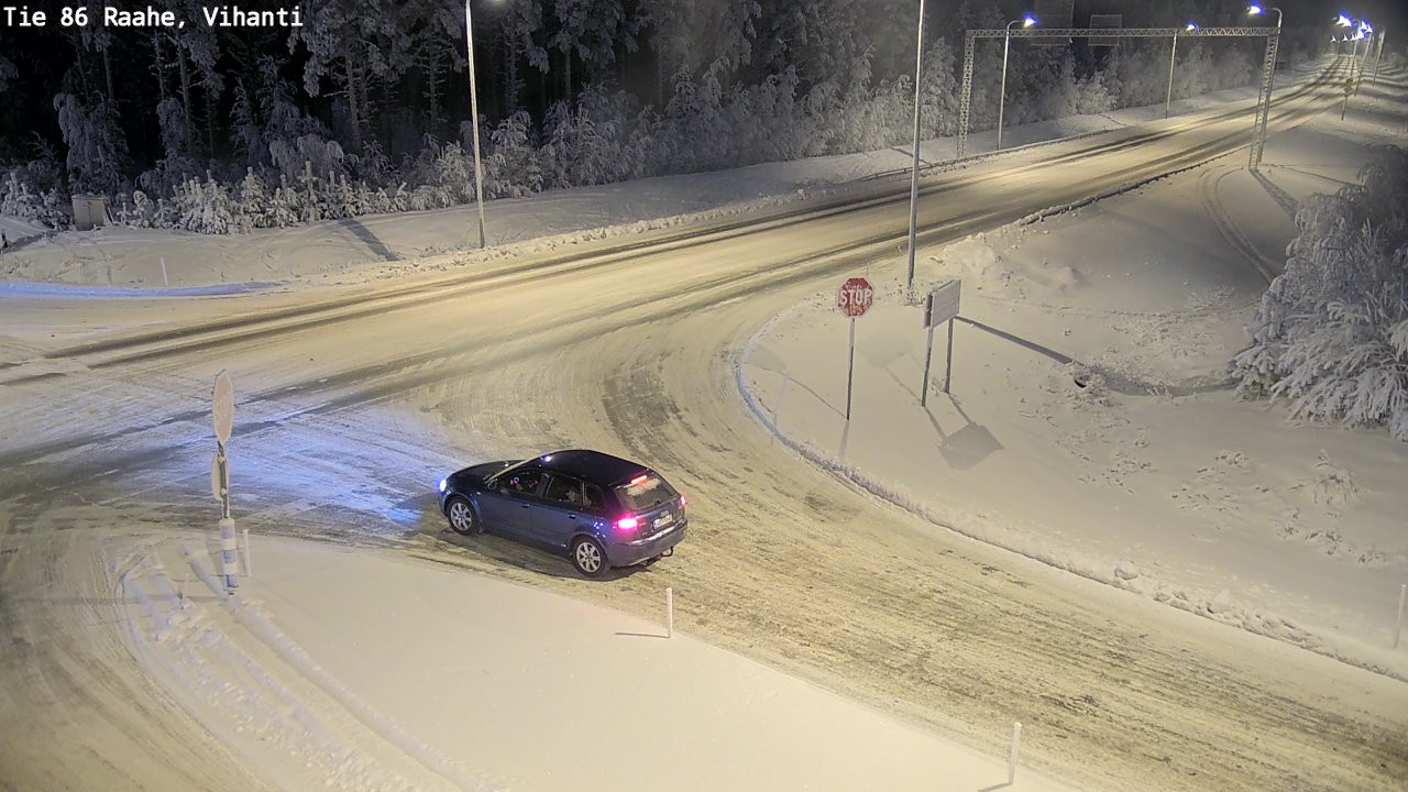 Weather Camera Image Road 86 Raahe, Vihanti, Raahe, Pohjois-Pohjanmaa