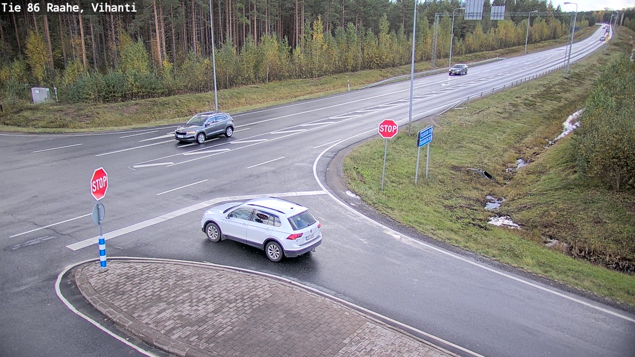 Weather Camera Image Road 86 Raahe, Vihanti, Raahe, Pohjois-Pohjanmaa