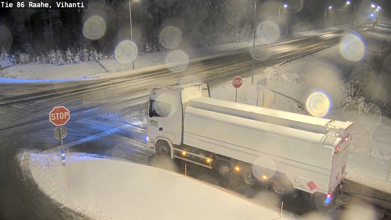 Weather Camera Image Road 86 Raahe, Vihanti, Raahe, Pohjois-Pohjanmaa