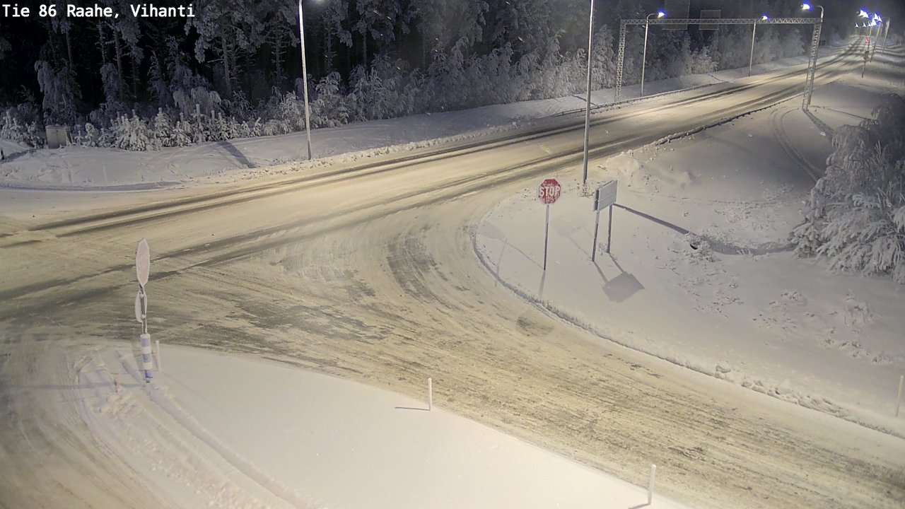 Weather Camera Image Road 86 Raahe, Vihanti, Raahe, Pohjois-Pohjanmaa