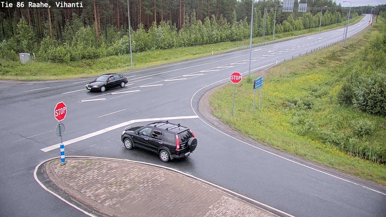 Weather Camera Image Väg 86 Raahe, Vihanti, Raahe, Pohjois-Pohjanmaa