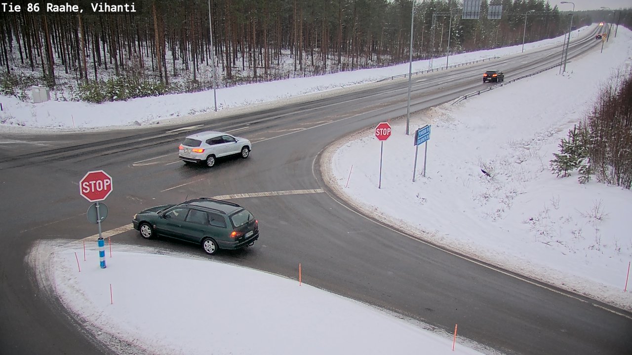 Weather Camera Image Road 86 Raahe, Vihanti, Raahe, Pohjois-Pohjanmaa