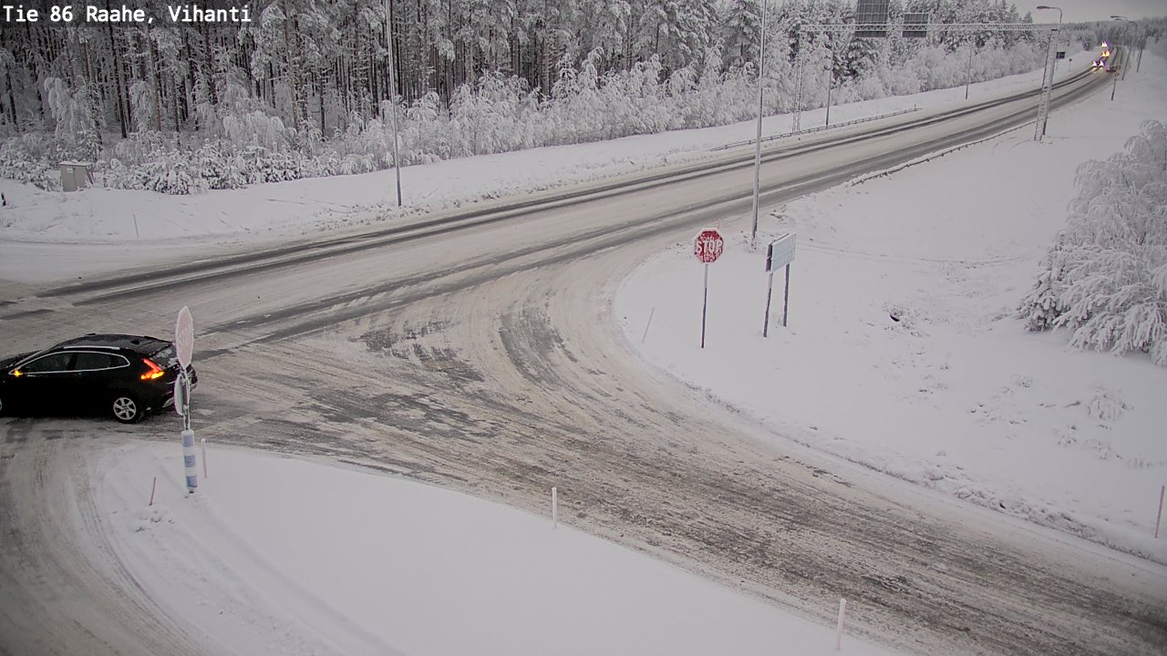 Weather Camera Image Väg 86 Raahe, Vihanti, Raahe, Pohjois-Pohjanmaa