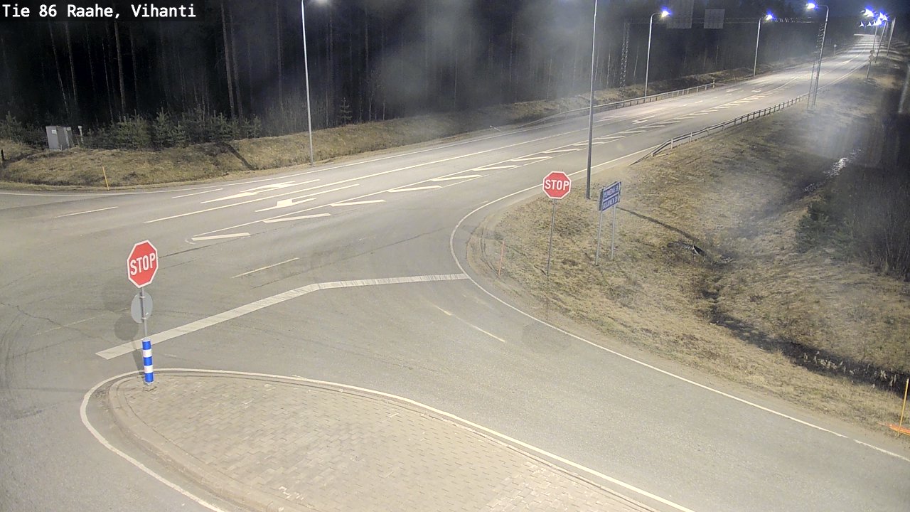 Weather Camera Image Väg 86 Raahe, Vihanti, Raahe, Pohjois-Pohjanmaa