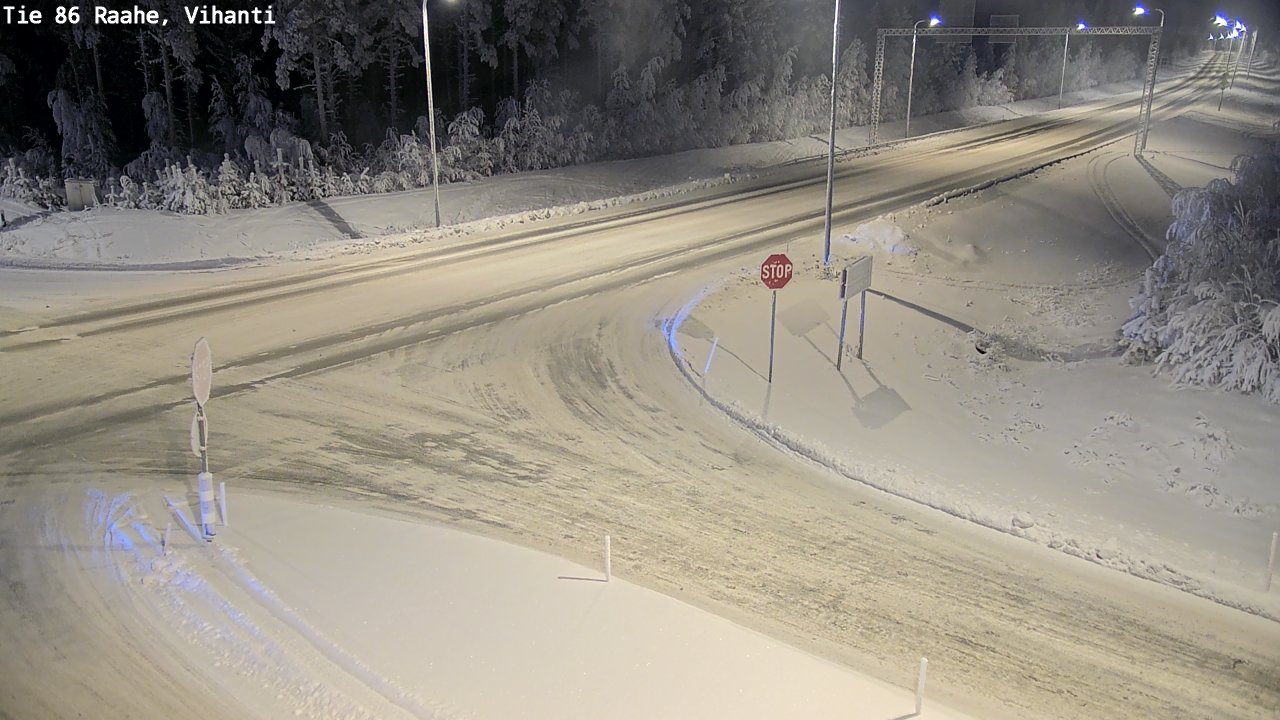Weather Camera Image Road 86 Raahe, Vihanti, Raahe, Pohjois-Pohjanmaa