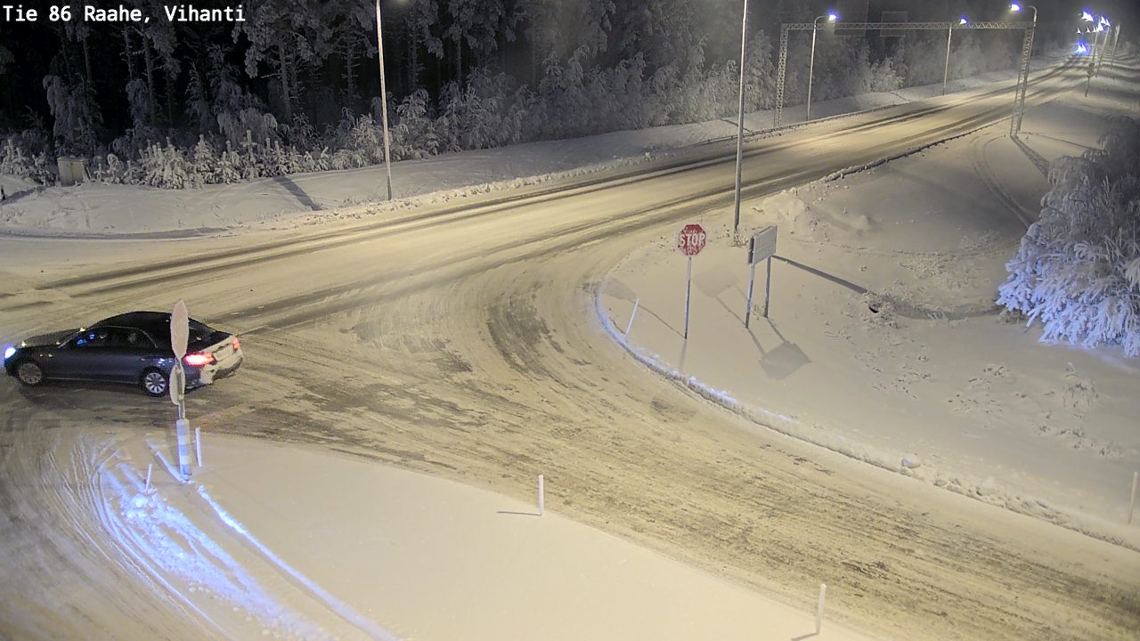 Weather Camera Image Väg 86 Raahe, Vihanti, Raahe, Pohjois-Pohjanmaa