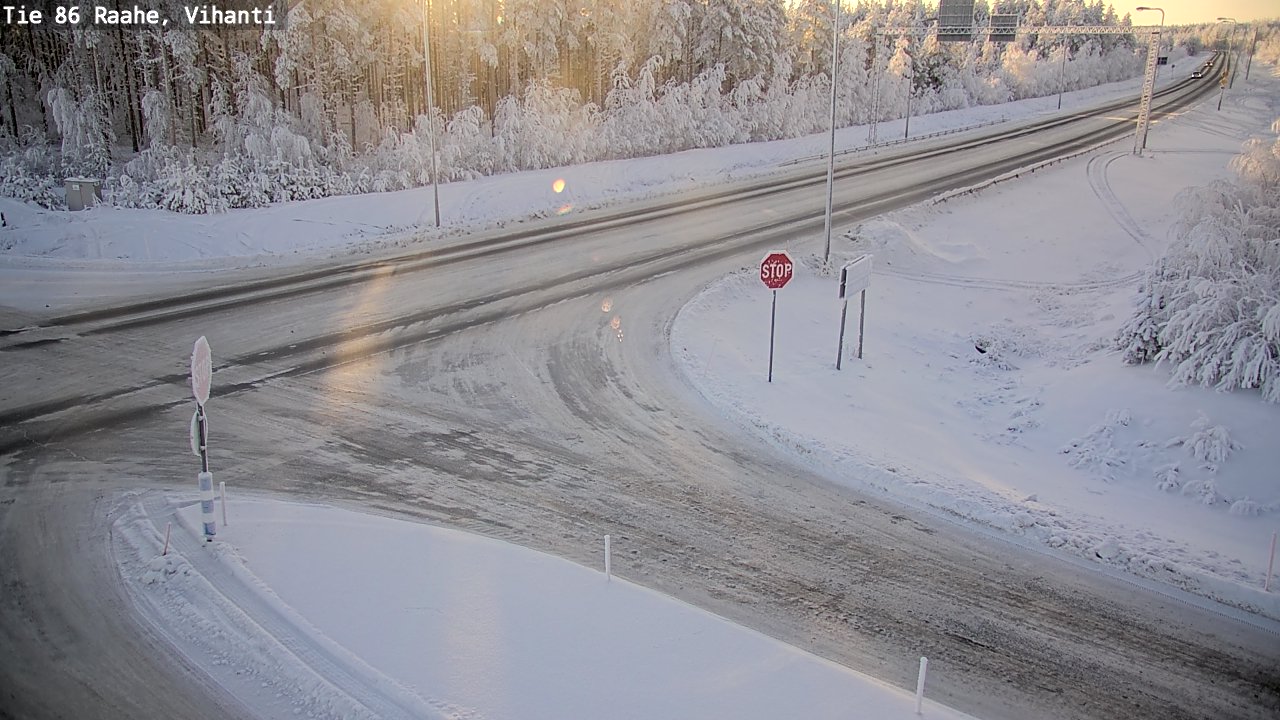 Weather Camera Image Road 86 Raahe, Vihanti, Raahe, Pohjois-Pohjanmaa