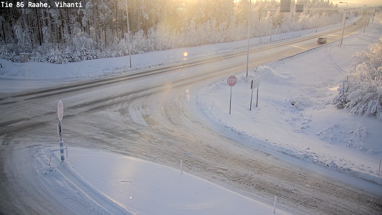 Weather Camera Image Väg 86 Raahe, Vihanti, Raahe, Pohjois-Pohjanmaa