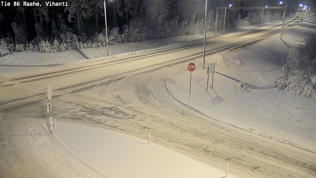 Weather Camera Image Road 86 Raahe, Vihanti, Raahe, Pohjois-Pohjanmaa