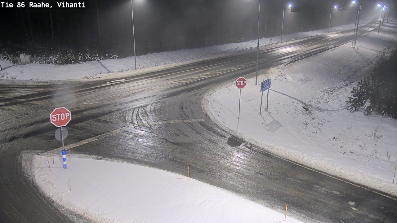 Weather Camera Image Road 86 Raahe, Vihanti, Raahe, Pohjois-Pohjanmaa