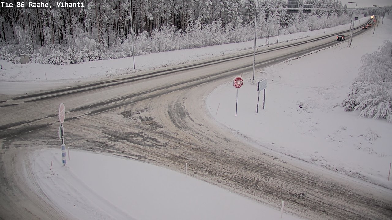 Weather Camera Image Väg 86 Raahe, Vihanti, Raahe, Pohjois-Pohjanmaa