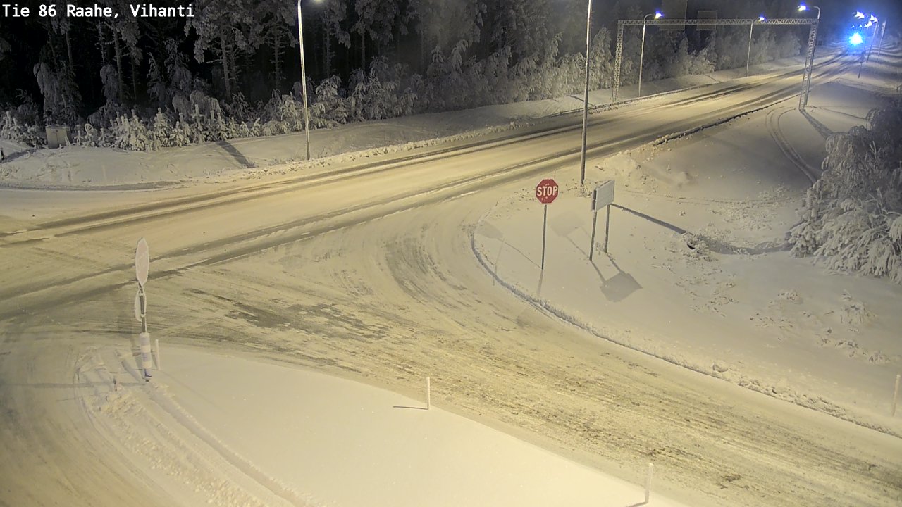 Weather Camera Image Road 86 Raahe, Vihanti, Raahe, Pohjois-Pohjanmaa