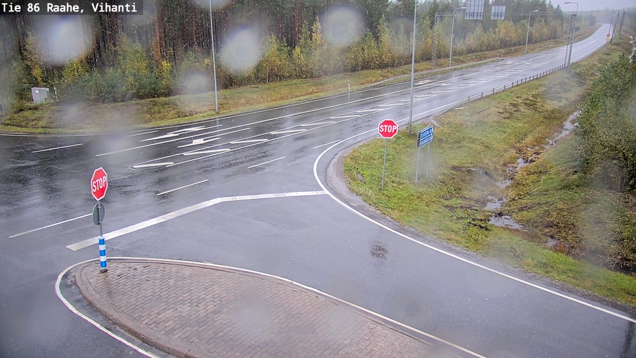 Weather Camera Image Väg 86 Raahe, Vihanti, Raahe, Pohjois-Pohjanmaa