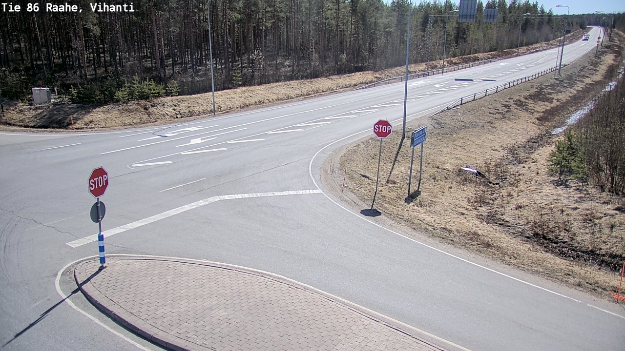 Weather Camera Image Väg 86 Raahe, Vihanti, Raahe, Pohjois-Pohjanmaa
