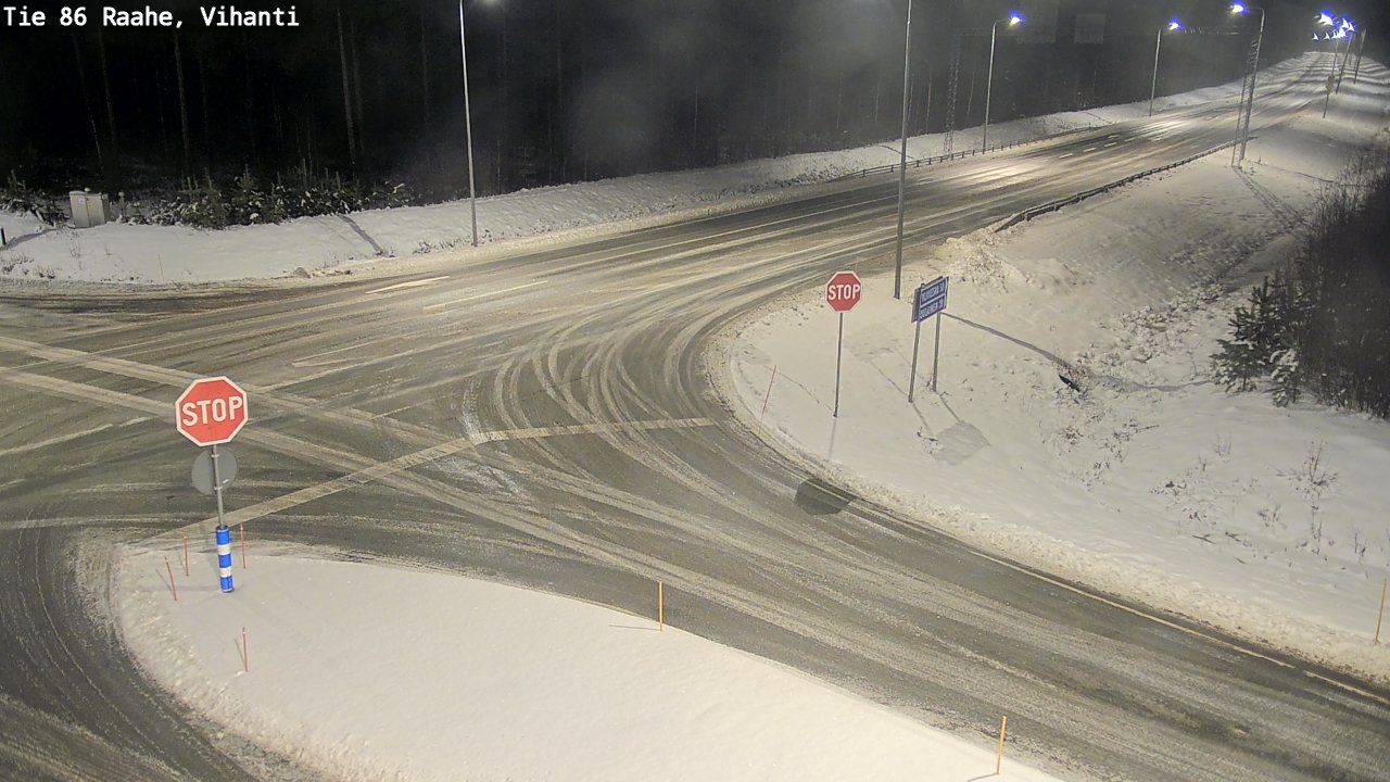 Weather Camera Image Road 86 Raahe, Vihanti, Raahe, Pohjois-Pohjanmaa