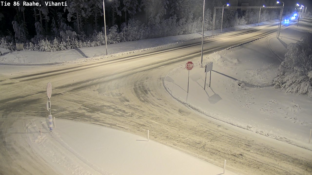 Weather Camera Image Road 86 Raahe, Vihanti, Raahe, Pohjois-Pohjanmaa