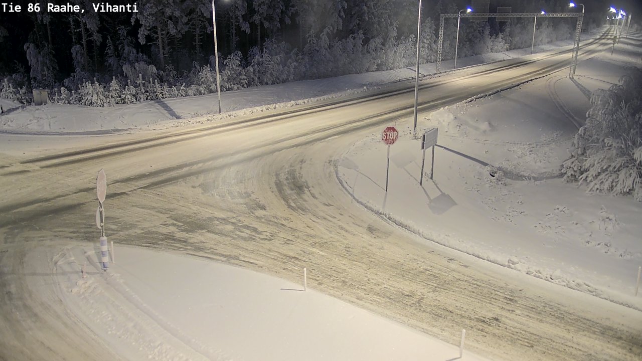 Weather Camera Image Road 86 Raahe, Vihanti, Raahe, Pohjois-Pohjanmaa