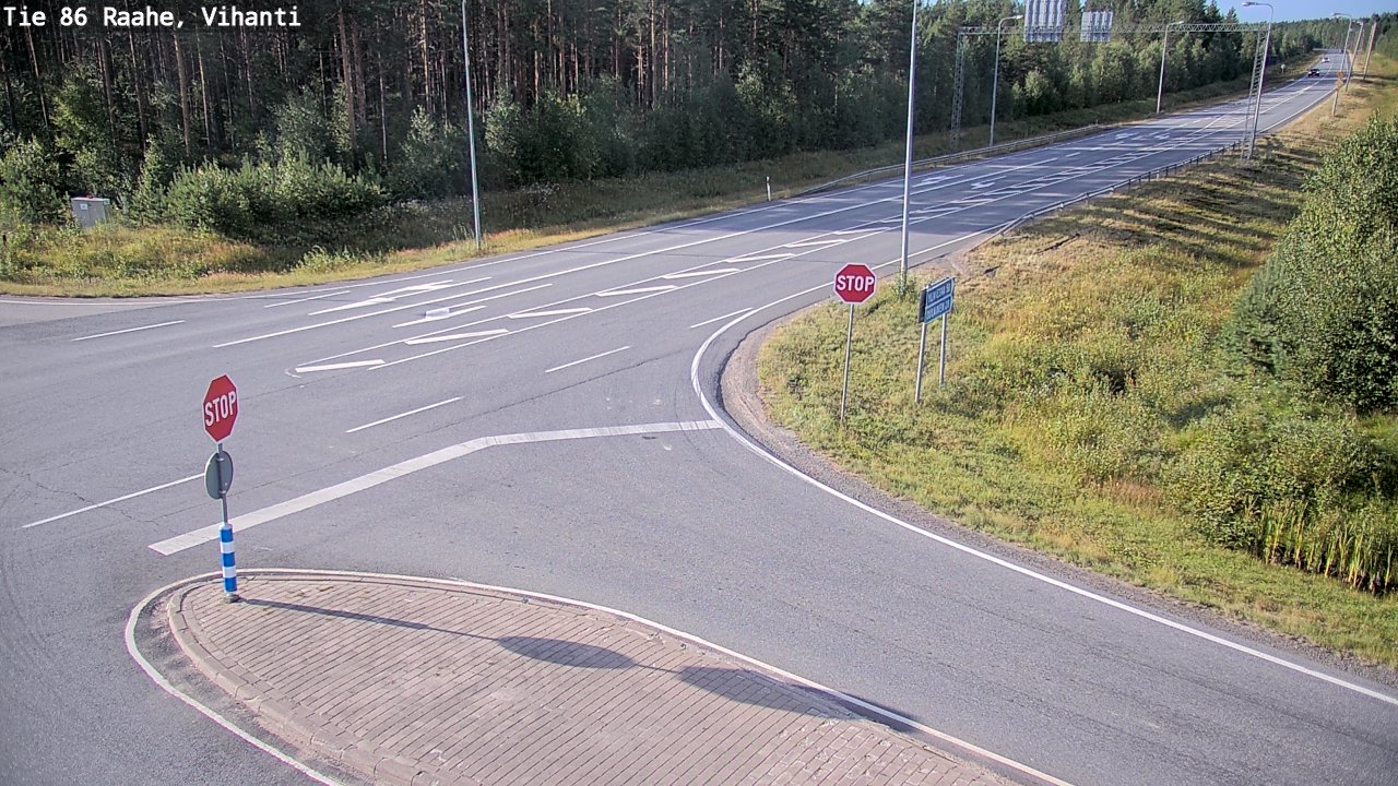 Weather Camera Image Road 86 Raahe, Vihanti, Raahe, Pohjois-Pohjanmaa