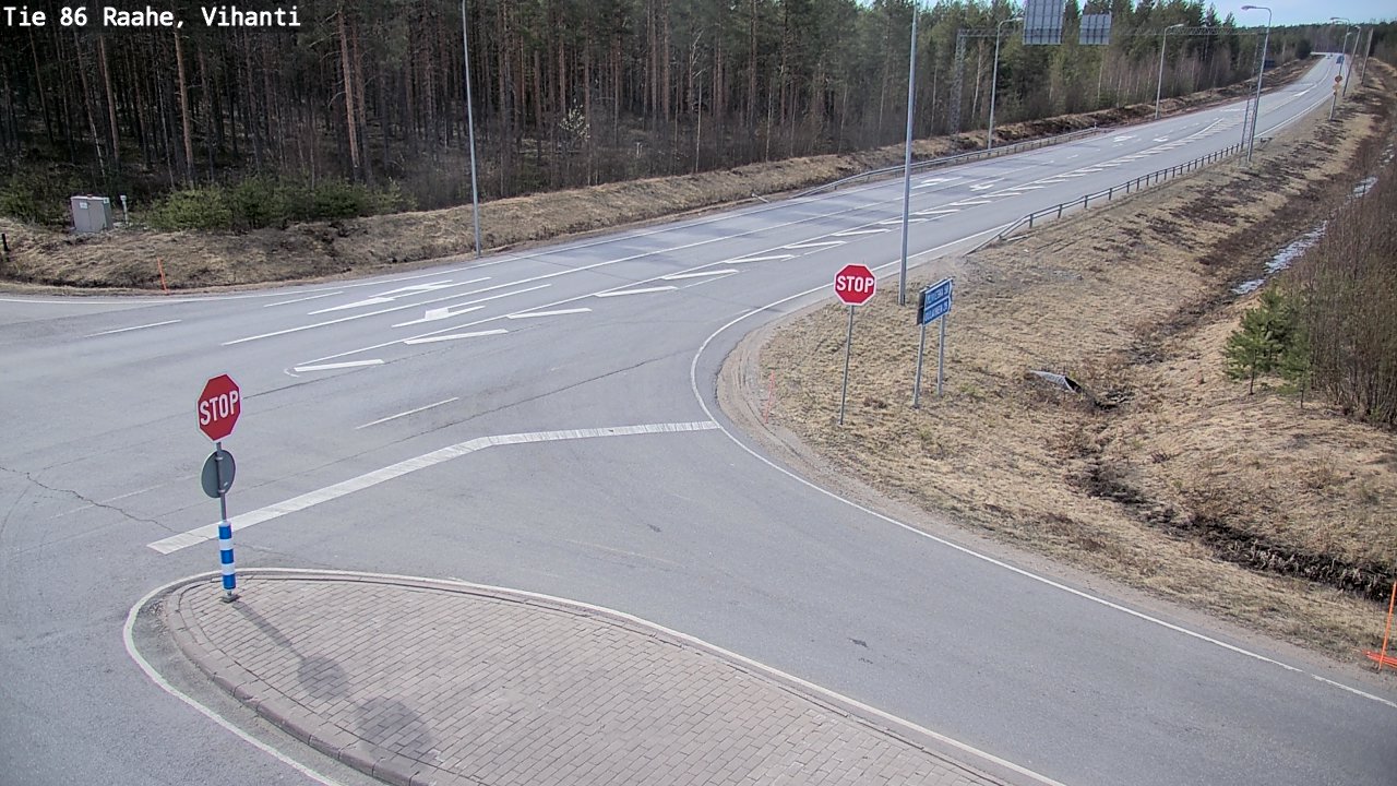 Weather Camera Image Väg 86 Raahe, Vihanti, Raahe, Pohjois-Pohjanmaa