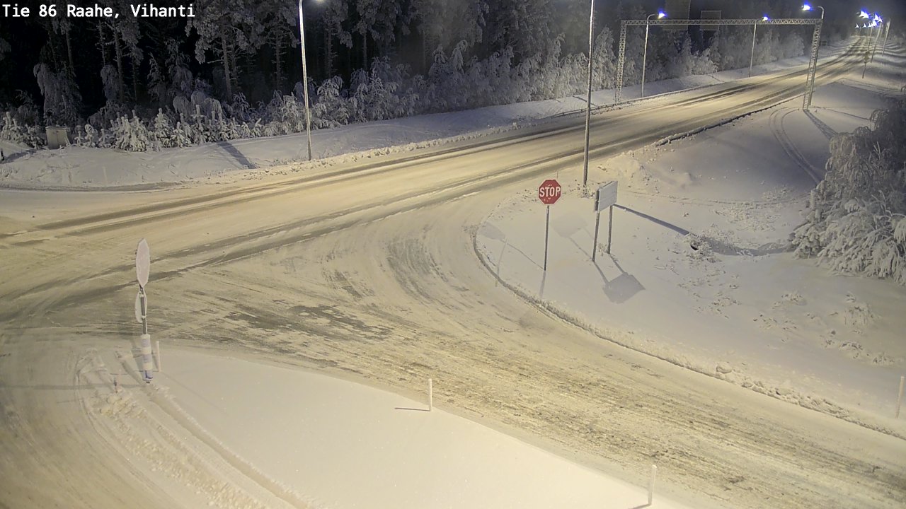 Weather Camera Image Road 86 Raahe, Vihanti, Raahe, Pohjois-Pohjanmaa
