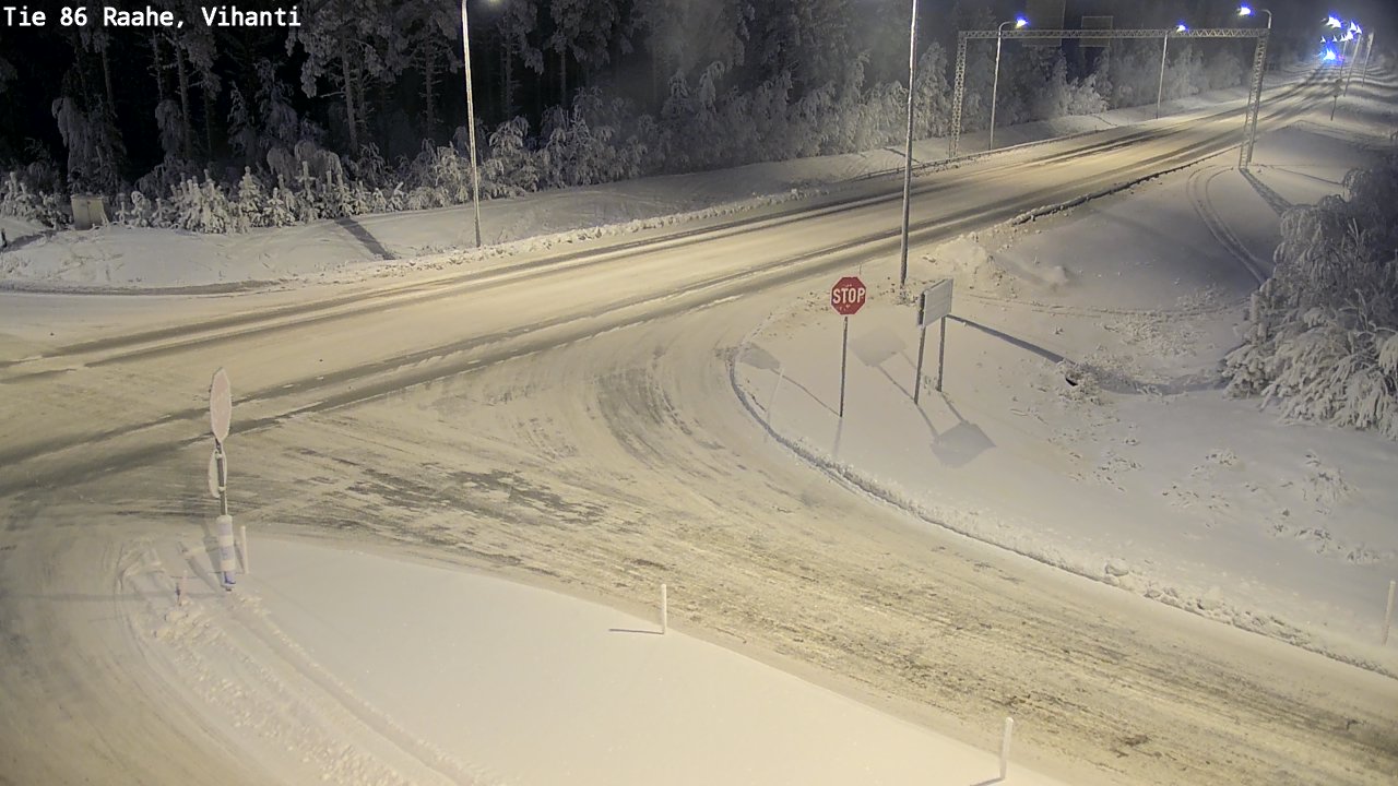 Weather Camera Image Road 86 Raahe, Vihanti, Raahe, Pohjois-Pohjanmaa
