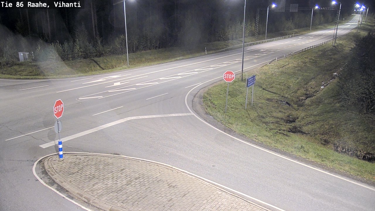 Weather Camera Image Road 86 Raahe, Vihanti, Raahe, Pohjois-Pohjanmaa