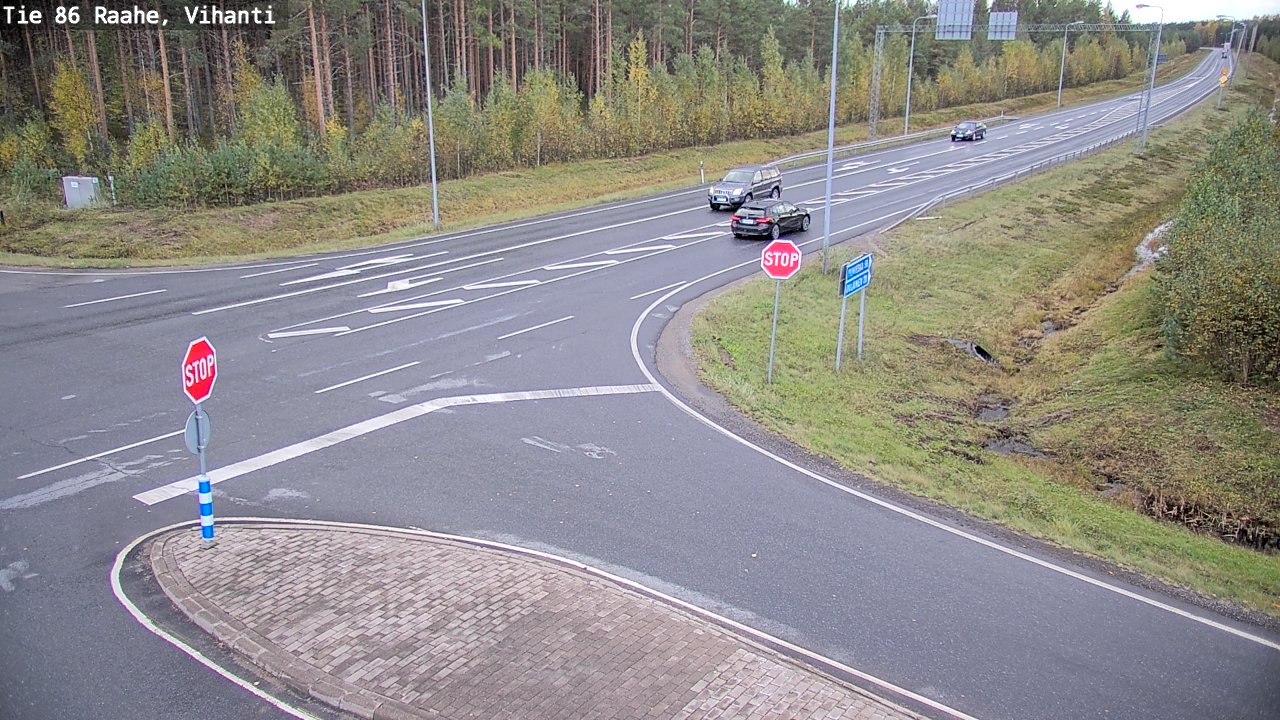 Weather Camera Image Road 86 Raahe, Vihanti, Raahe, Pohjois-Pohjanmaa
