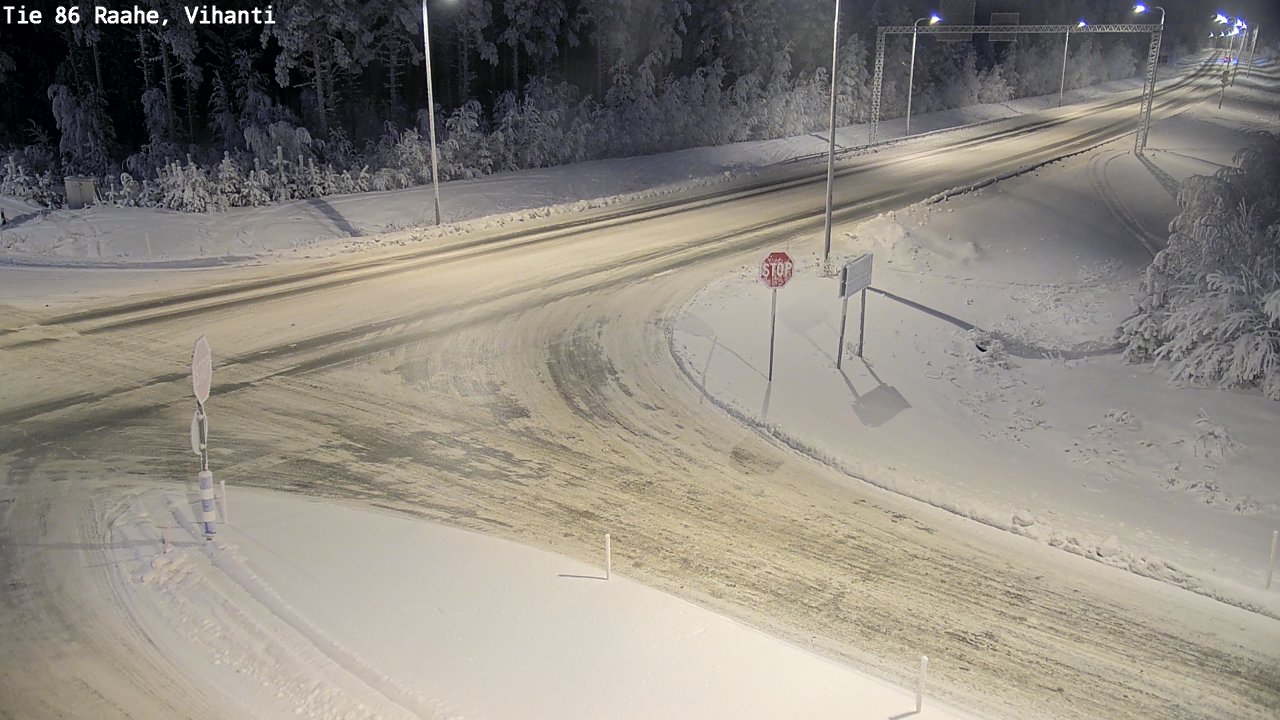 Weather Camera Image Väg 86 Raahe, Vihanti, Raahe, Pohjois-Pohjanmaa