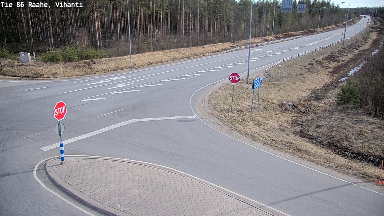 Weather Camera Image Väg 86 Raahe, Vihanti, Raahe, Pohjois-Pohjanmaa