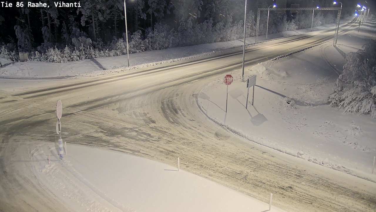 Weather Camera Image Road 86 Raahe, Vihanti, Raahe, Pohjois-Pohjanmaa