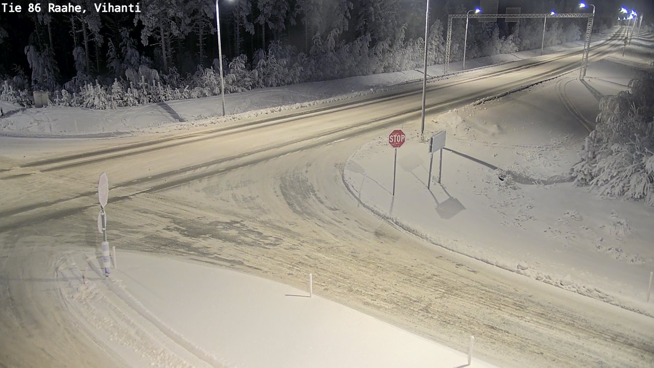 Weather Camera Image Road 86 Raahe, Vihanti, Raahe, Pohjois-Pohjanmaa
