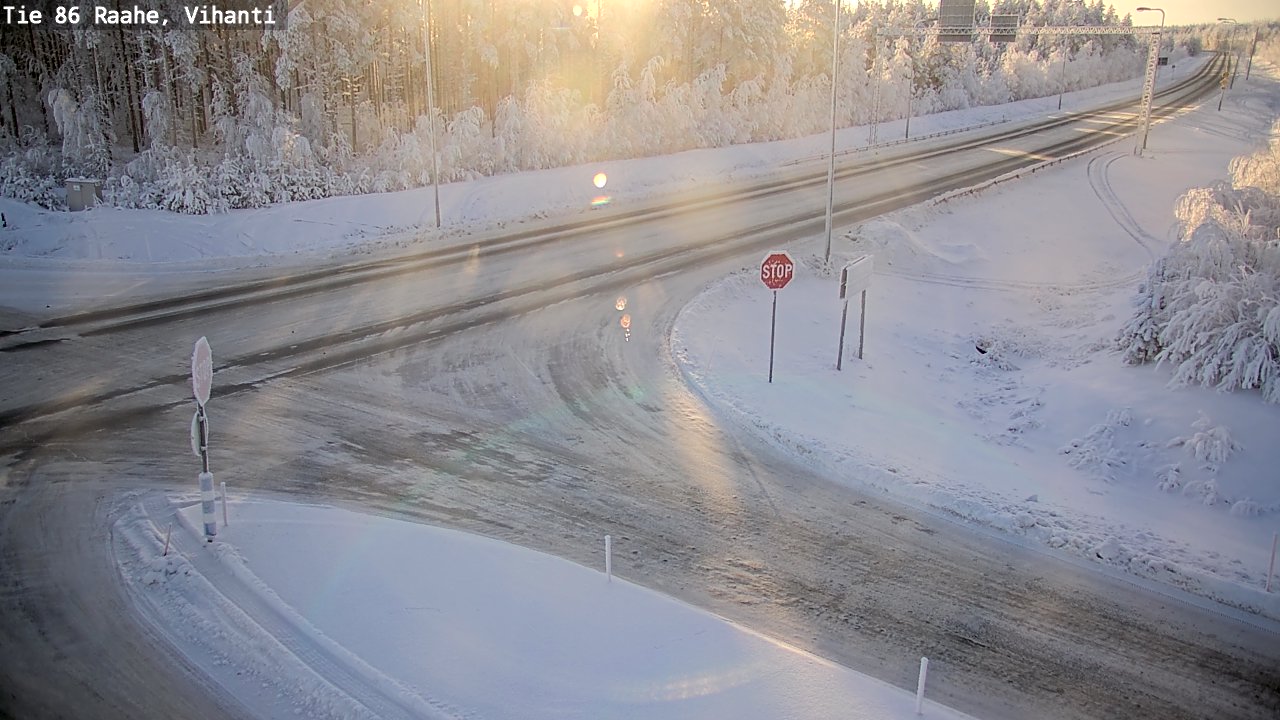 Weather Camera Image Road 86 Raahe, Vihanti, Raahe, Pohjois-Pohjanmaa