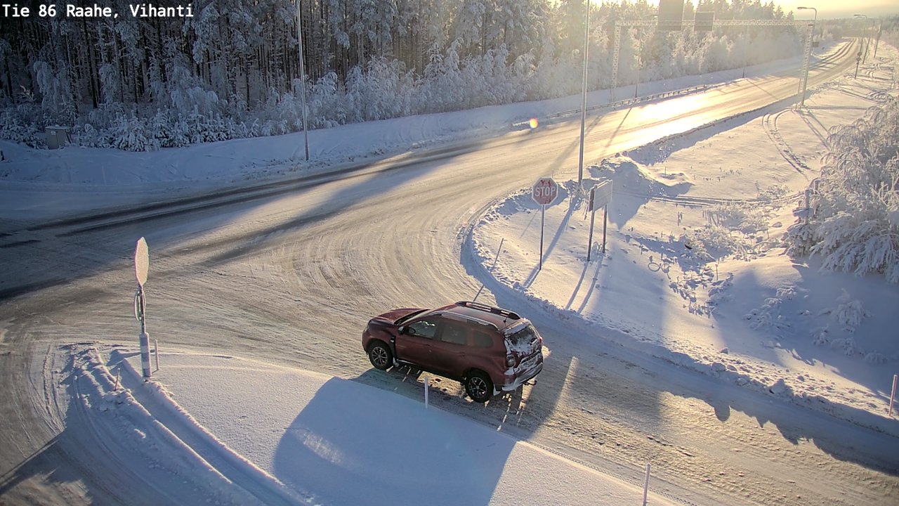 Weather Camera Image Väg 86 Raahe, Vihanti, Raahe, Pohjois-Pohjanmaa