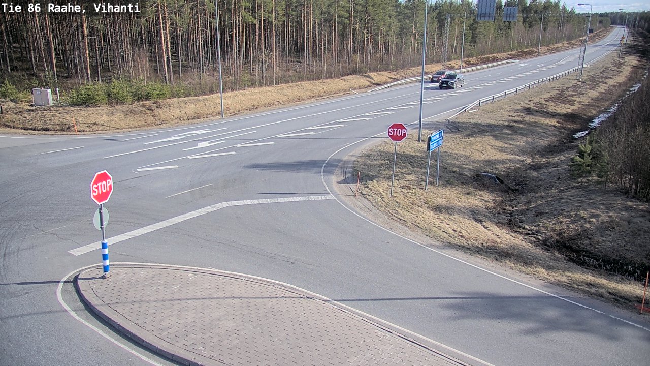 Weather Camera Image Väg 86 Raahe, Vihanti, Raahe, Pohjois-Pohjanmaa